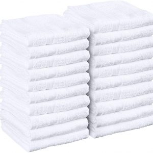 Pinzon Organic Cotton Hand Towels – Spa Blue (6-Pack) – BNB Ready